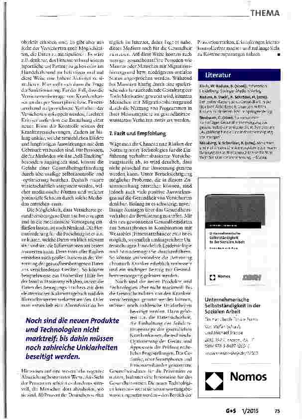 Vorschauseite 6: Verhaltensbasierte Versicherungstarife - innovative E-Health-initiative oder Ausstieg aus der Solidargemeinschaft?