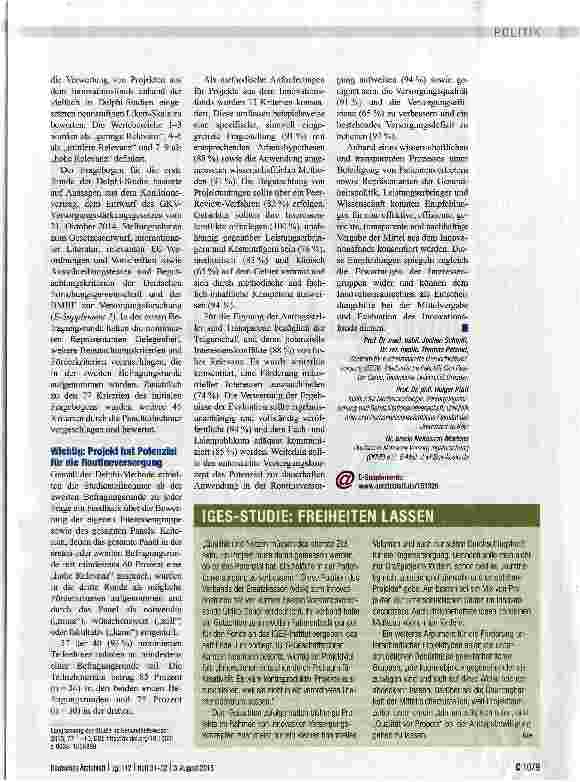 Vorschauseite 2: Wohin mit den Fördermitteln?