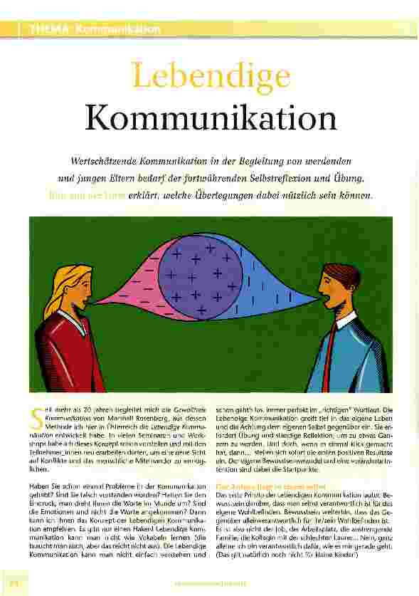 Vorschauseite 1: Lebendige Kommunikation