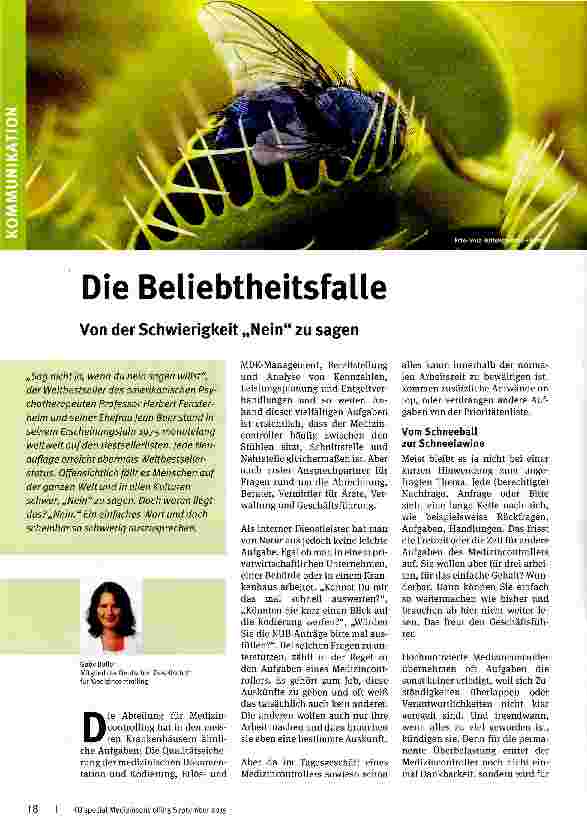Vorschauseite 1: Die Beliebtheitsfalle