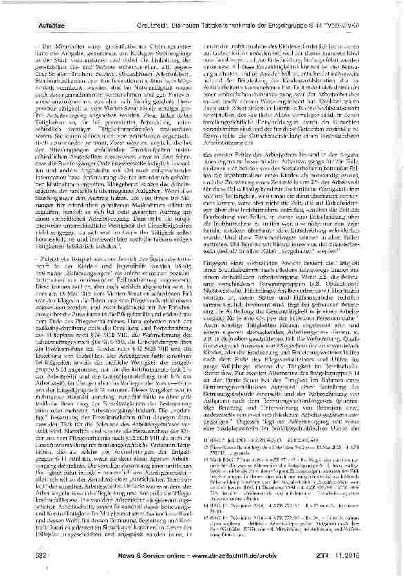 Vorschauseite 3: Die neuen Tätigkeitsmerkmale der Entgeltgruppe S 14 TVöD-V/VKA