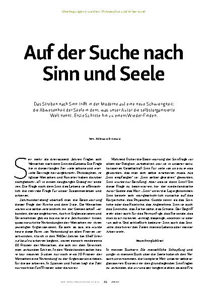 Vorschauseite 2: Auf der Suche nach Sinn und Seele