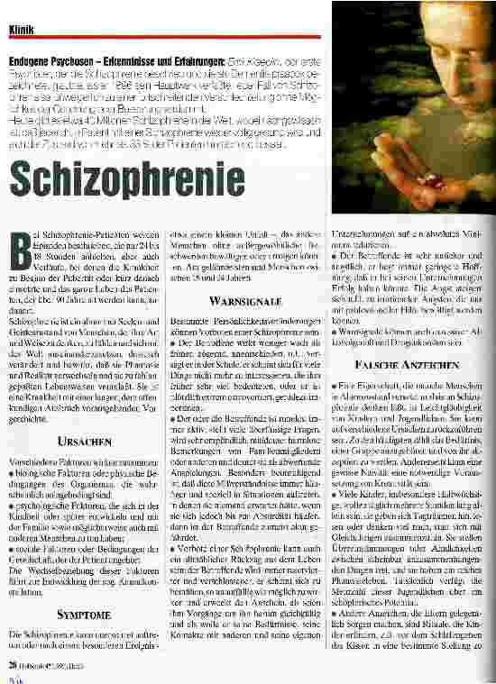 Vorschauseite 1: Schizephrenie