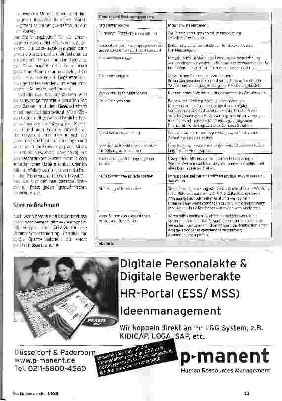 Vorschauseite 4: Prävention statt SanierungUnternehmenskrisen frühzeitig erkennen und handeln