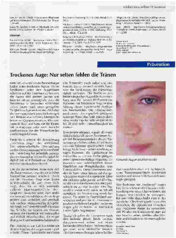 Vorschauseite 4: Die psychische Situation von Kindern vor einer OP