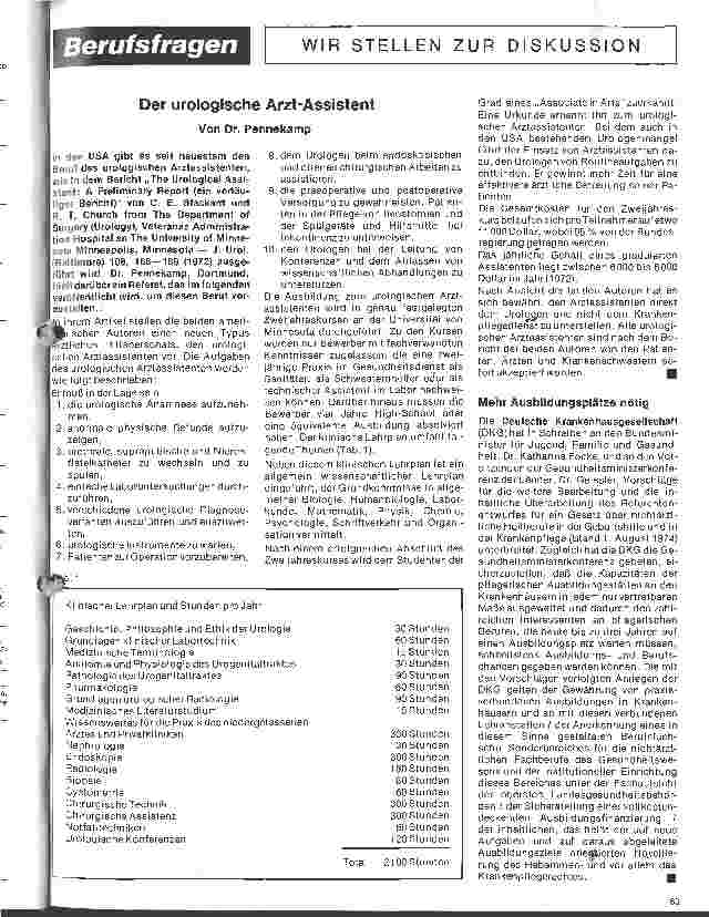 Vorschauseite 1: Der urologische Arzt-Assistent