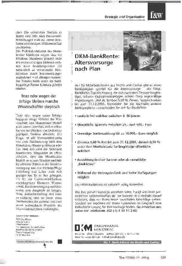 Vorschauseite 3: Das Mannheimer Modell:. Eine Option zur wirtschaftlichen Führung eines Universitätsklinikums