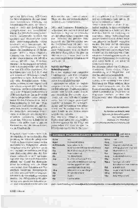 Vorschauseite 2: Pflegediagnosen im DRG-System