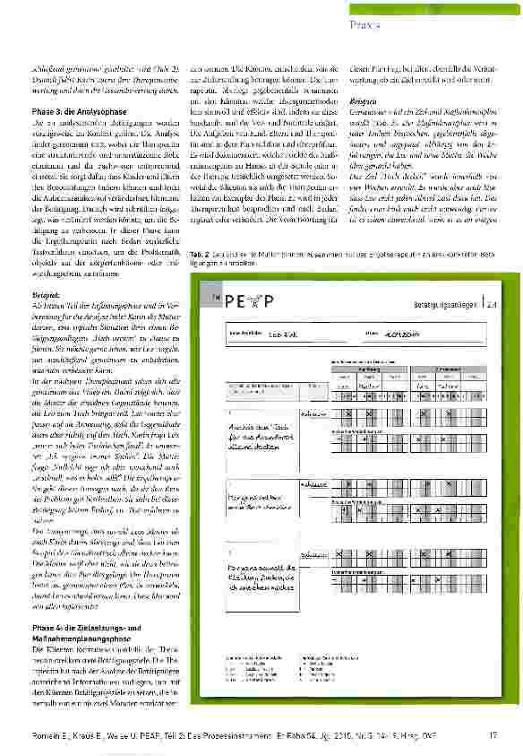 Vorschauseite 4: Den Alltag im Blick PEAP Teil 2: das Prozessinstrument