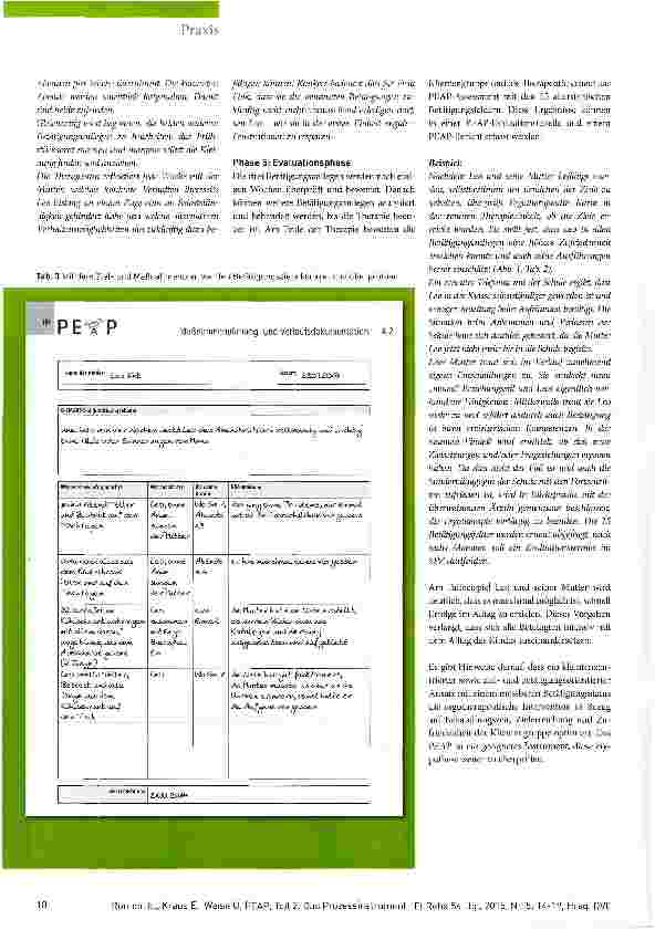 Vorschauseite 5: Den Alltag im Blick PEAP Teil 2: das Prozessinstrument