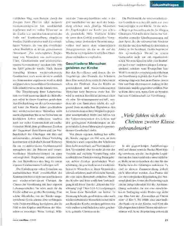 Vorschauseite 6: Die theologischen Voraussetzungen für eine Kündigung entfallen