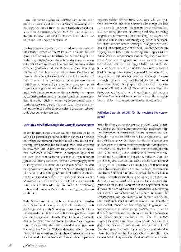 Vorschauseite 4: An wen richtet sich Palliative Care und wer ist ausgeschlossen? Definitionen und Einsatzgebiete von Palliative Care
