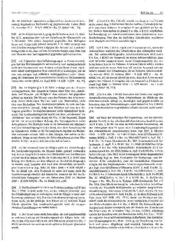 Vorschauseite 4: Urlaub; Ausschluss von Doppelansprüchen § 6