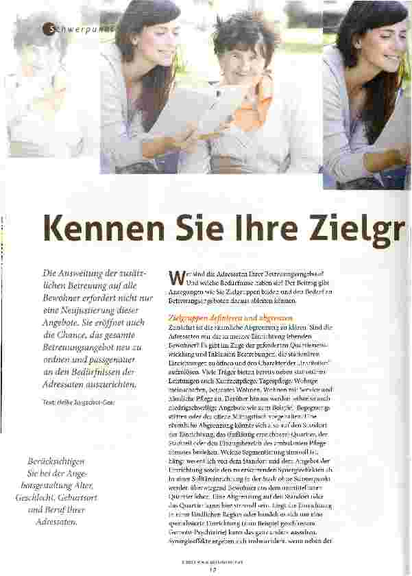 Vorschauseite 1: Kennen Sie Ihre Zielgruppe?
