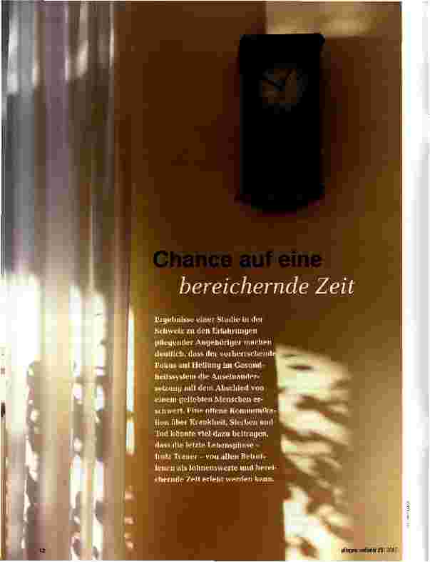 Vorschauseite 1: Chance auf eine bereichernde Zeit