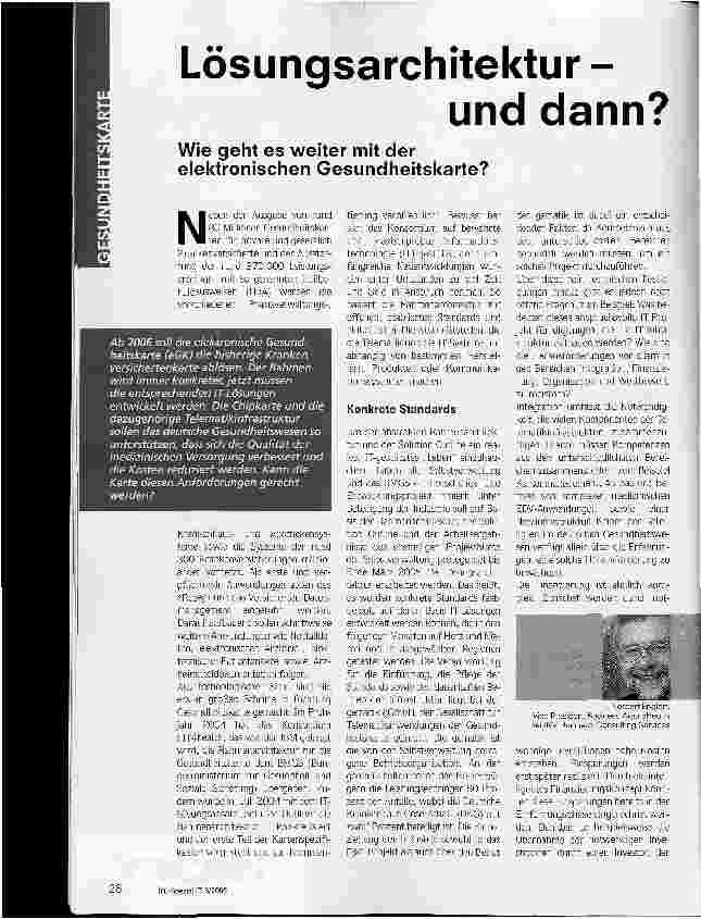 Vorschauseite 1: Lösungsarchitektur - und dann?