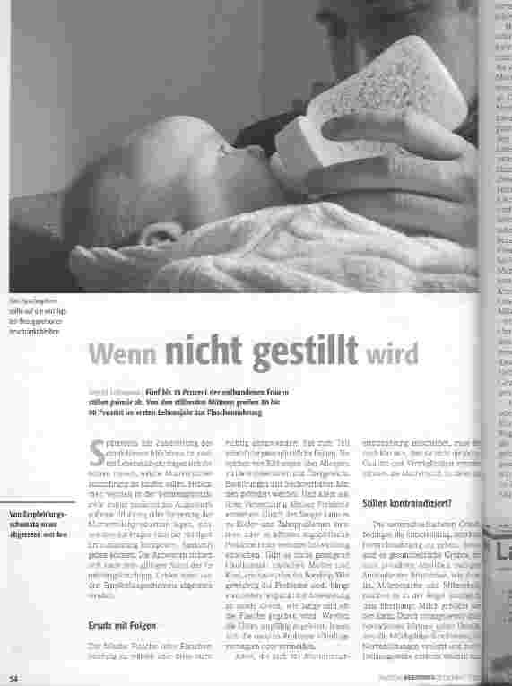 Vorschauseite 1: Wenn nicht gestillt wird
