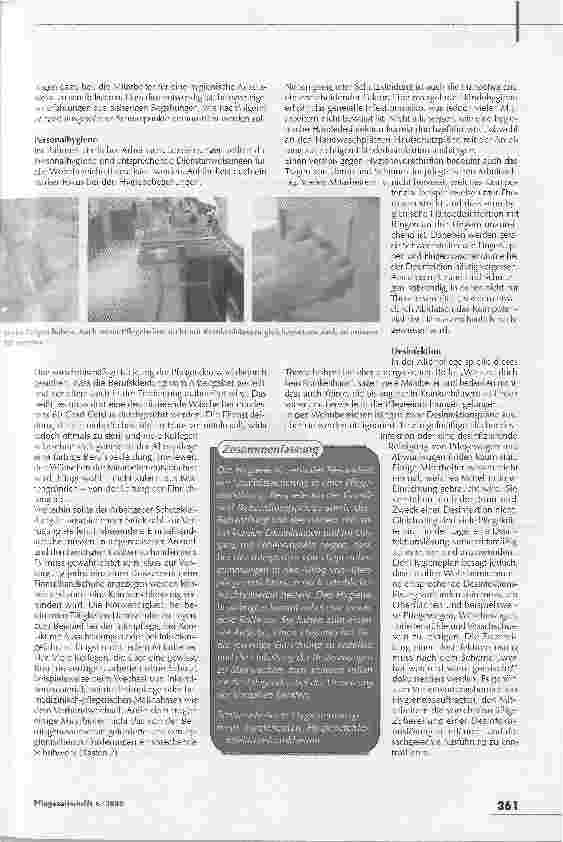 Vorschauseite 2: Hygiene im Pflegeheim: Großer Nachholbedarf