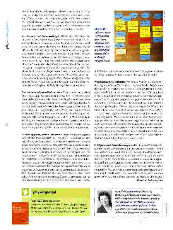 Vorschauseite 3: Projektmanagement in Praxis und Klinik Gut geplant ist halb gewonnen