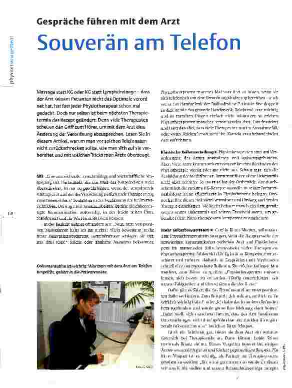 Vorschauseite 1: Gespräche führen mit dem Arzt Souverän am Telefon
