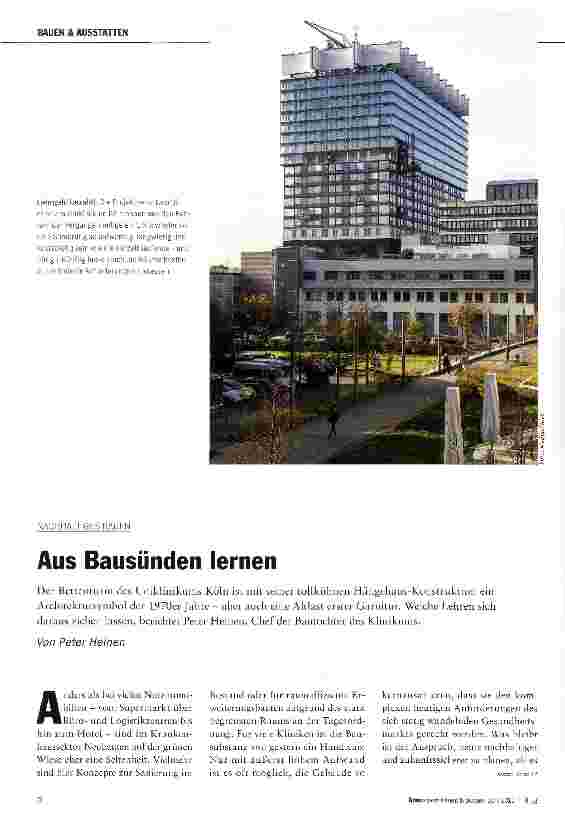 Vorschauseite 1: Aus Bausünden lernen