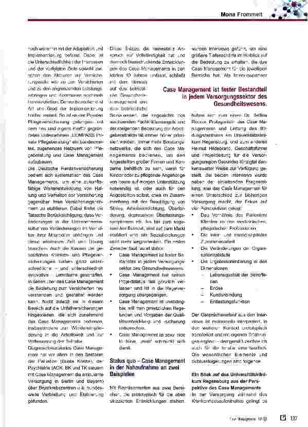 Vorschauseite 3: Case Management im Gesundheitswesen
