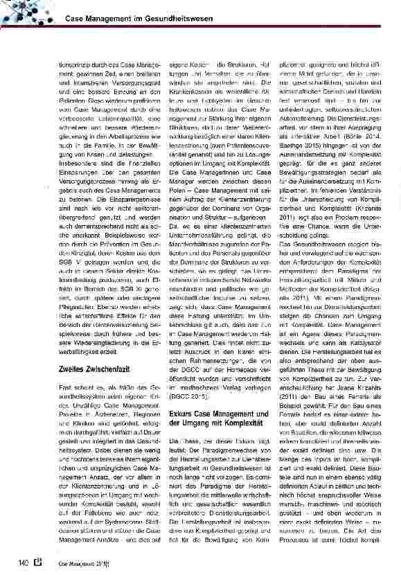 Vorschauseite 6: Case Management im Gesundheitswesen