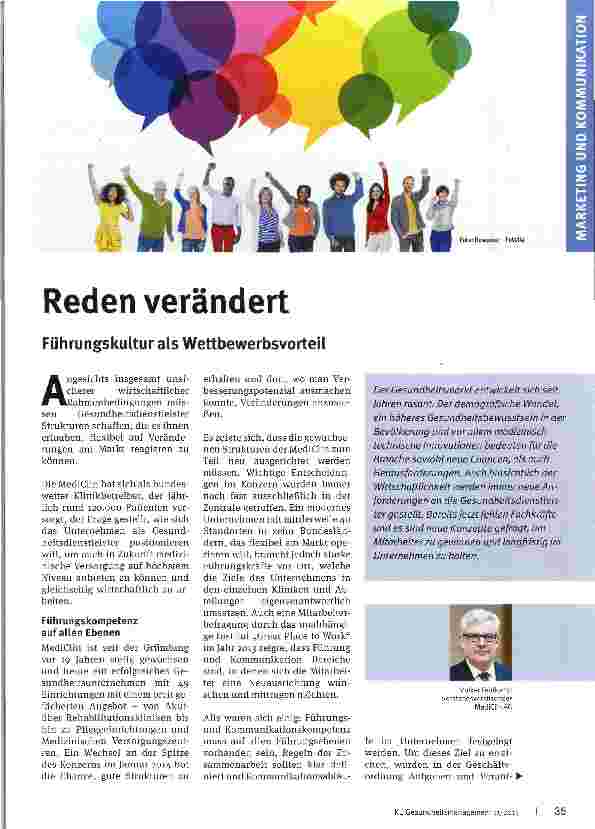 Vorschauseite 1: Reden verändert