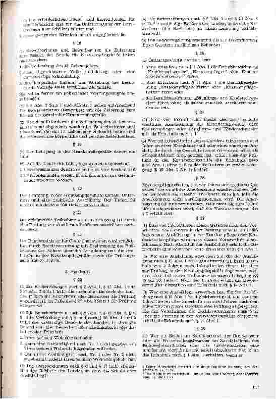 Vorschauseite 3: Novellierung des Krankenpflegegesetzes von 1957? Zusammenstellung des Ergebnisses der 1. Lesung