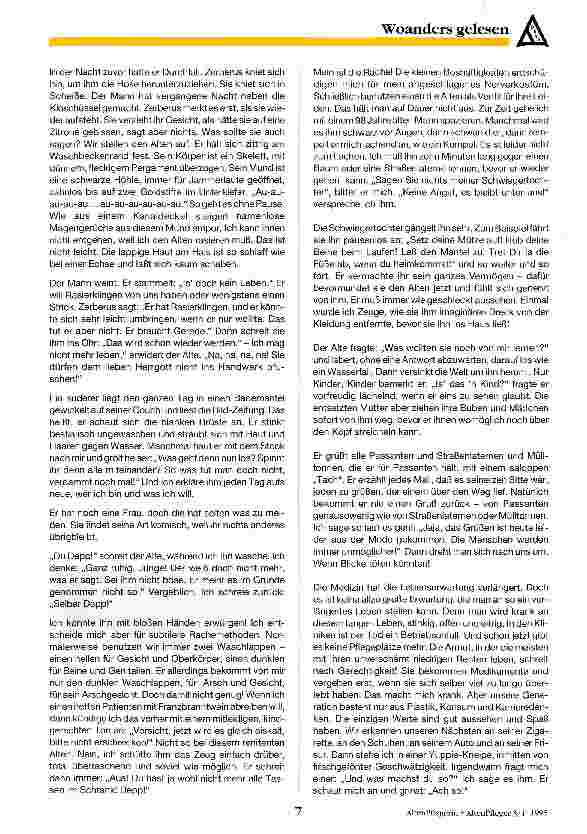 Vorschauseite 3: Das wird schon wieder werden Ich leiste Zivildienst. Meine Patienten sind gelähmt, verkalkt, verkrebst, hirnschwündig, offen und fast tot