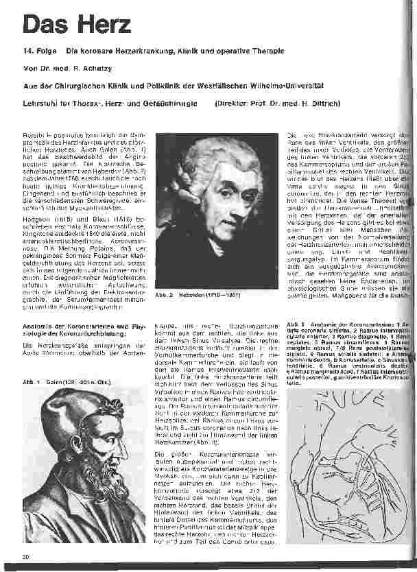 Vorschauseite 1: Das Herz 14.Folge: Die koronare Herzerkrankung, Klinik und operative Therapie