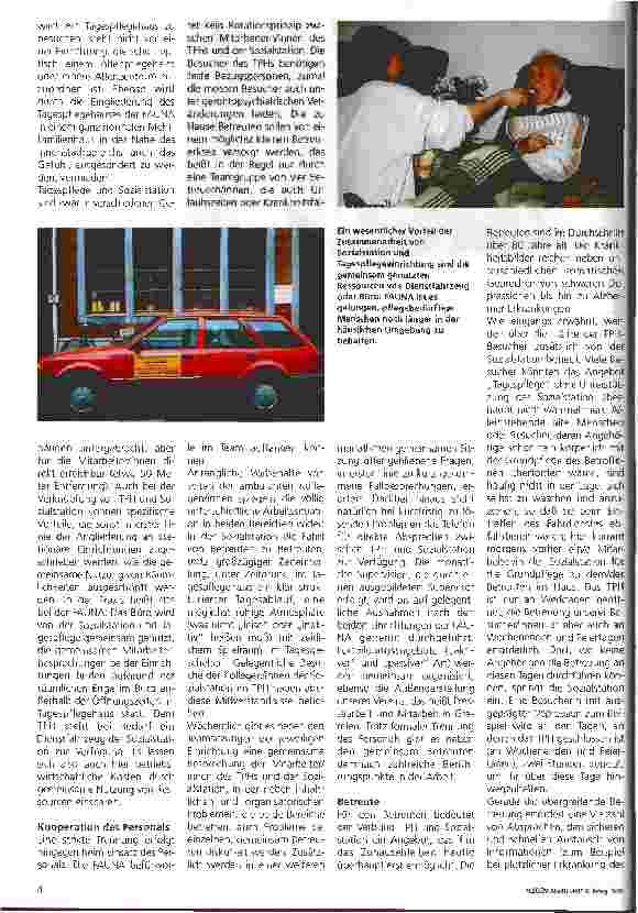 Vorschauseite 2: Der Verbund Tagespflege und Sozialstation bei der Fauna e. V.