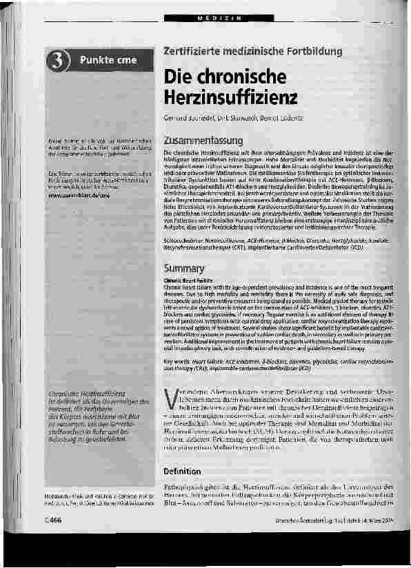 Vorschauseite 1: Die chronische Herzinsuffizienz
