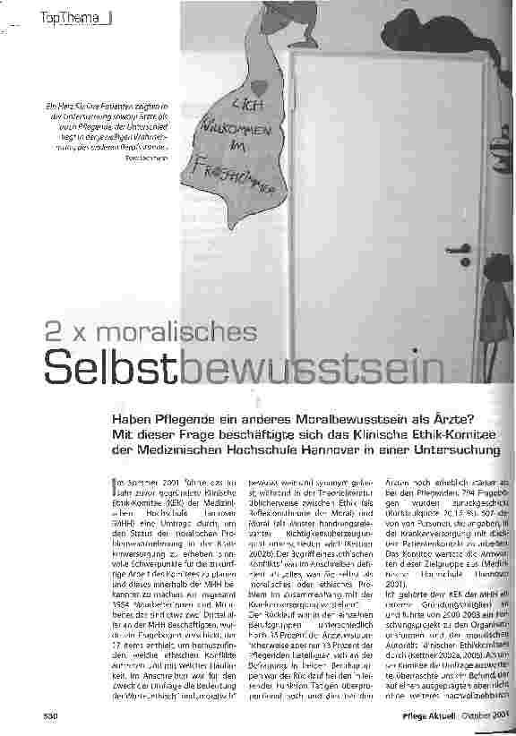 Vorschauseite 1: 2 x moralisches Selbstbewußtsein
