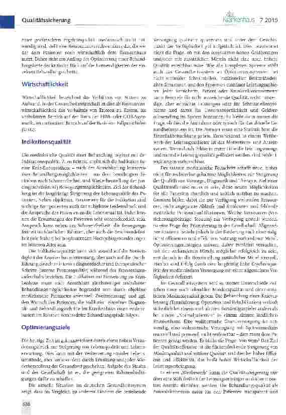 Vorschauseite 3: Qualitätsoffensive im Gesundheits-system