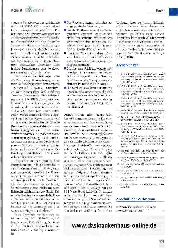 Vorschauseite 3: Unterstützungshandlung gemäß § 66 SGB V