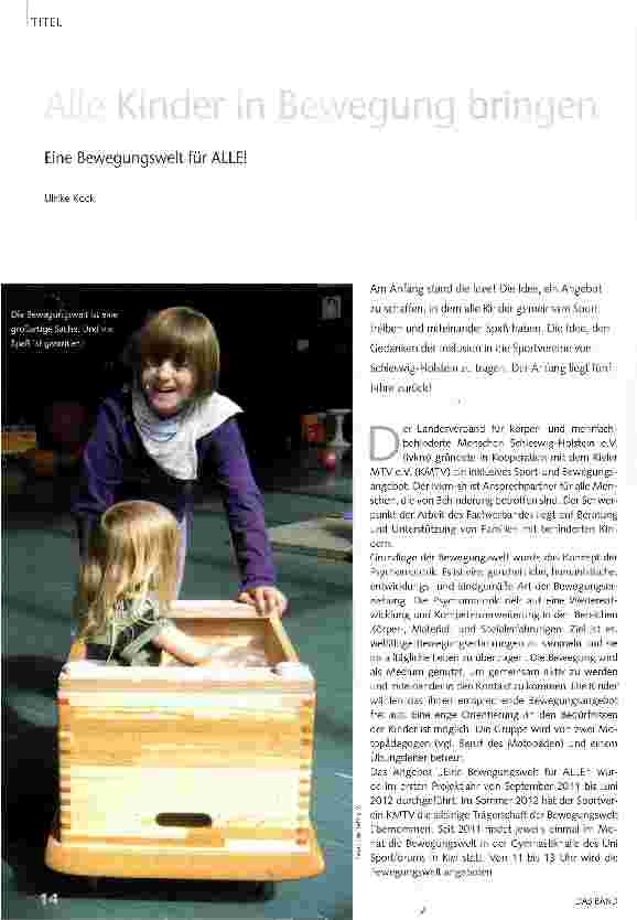 Vorschauseite 1: Alle Kinder in Bewegung bringen