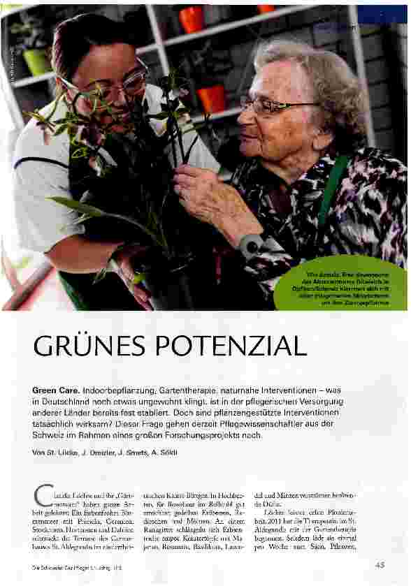 Vorschauseite 1: GRÜNES POTENZIAL