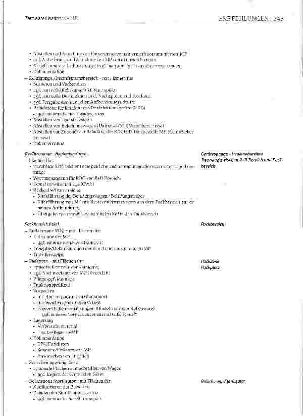 Vorschauseite 2: Anforderungen für den Bau oder Umbau einer Aufbereitungseinheit für Medizinprodukte (AEMP) Teil 3 - Räume und deren Zuordnung