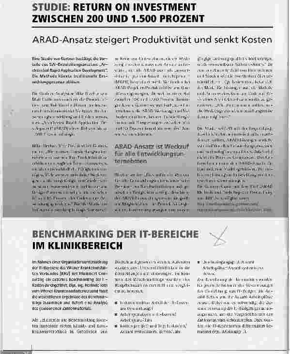 Vorschauseite 1: BENCHMARKING DER IT-BEREICHE IM KLINIKBEREICH