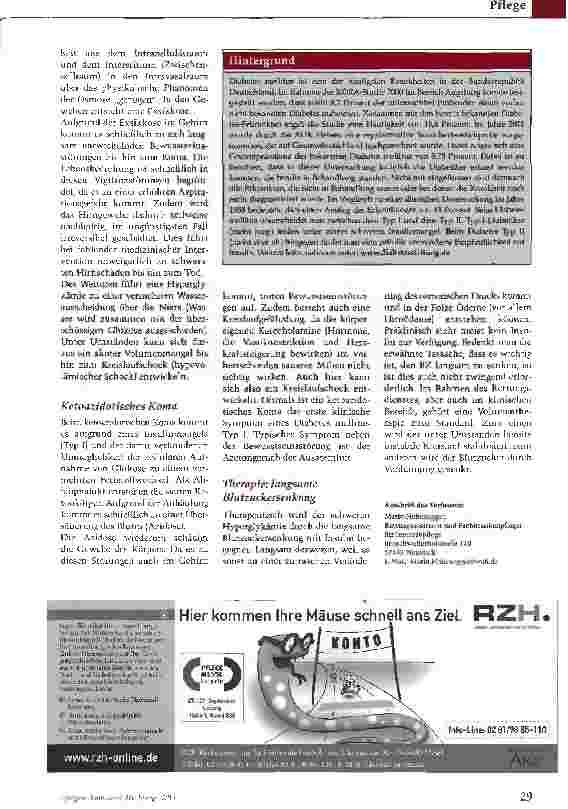 Vorschauseite 3: Unterzuckerung - gefährliche Komplikation bei Diabetes
