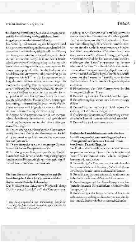 Vorschauseite 6: Relevanz und Nutzen der Evaluation von Modellprojekten in der PflegeausbildungDIE EVALUATION DES MODELLPROJEKTS INTEGRATIVEPFLEGEAUSBILDUNG: DAS STUTTGARTER MODELL® ALS BEITRAG ZU…