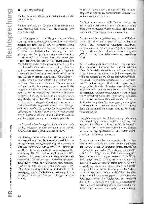 Vorschauseite 3: Anderungskündigung mit dem Ziel einer korrigieren den Rückgruppierung