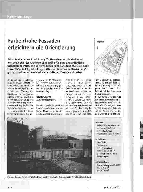 Vorschauseite 1: Farbenfrohe Fassaden erleichtern die Orientierung