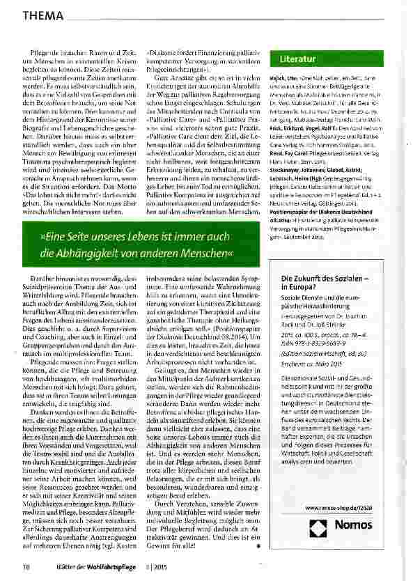 Vorschauseite 3: Lebensqualität als Auftrag