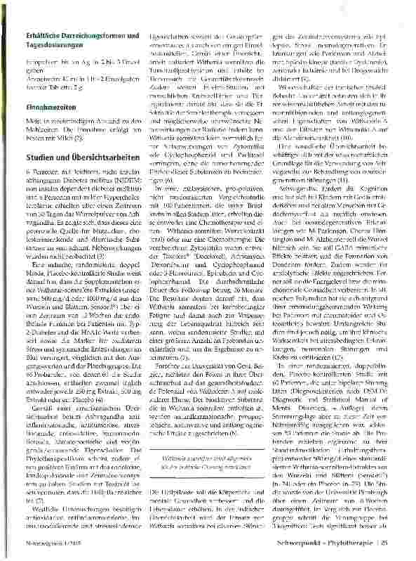 Vorschauseite 2: Withania somnifera Dunal