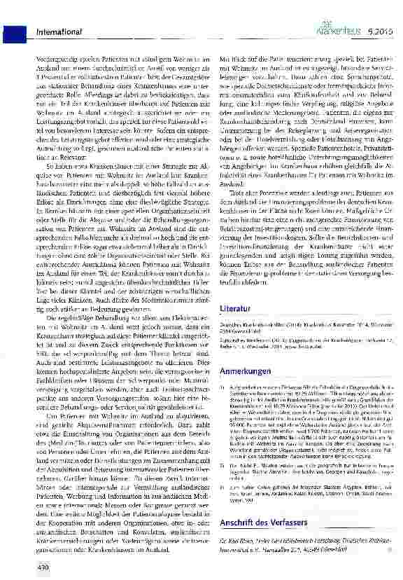 Vorschauseite 6: Krankenhauspatienten aus dem Ausland