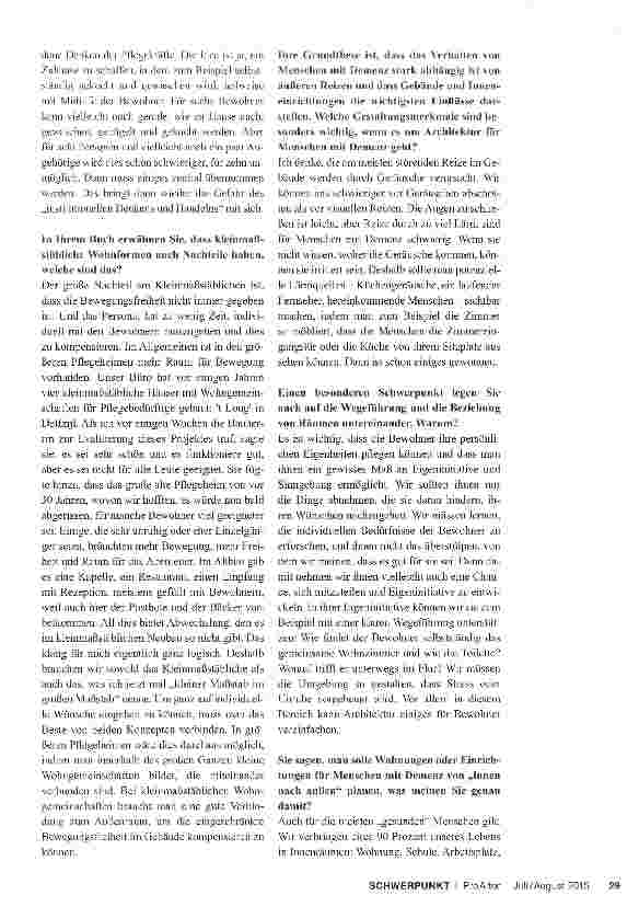 Vorschauseite 3: Kleinmaßstäbliche Wohnformen für Menschen mit Demenz