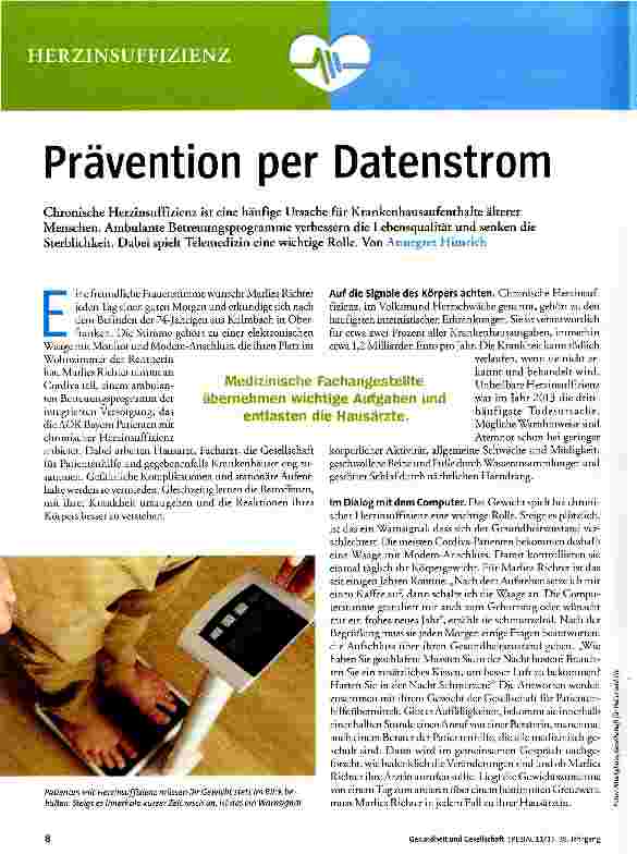 Vorschauseite 1: Prävention per Datenstrom