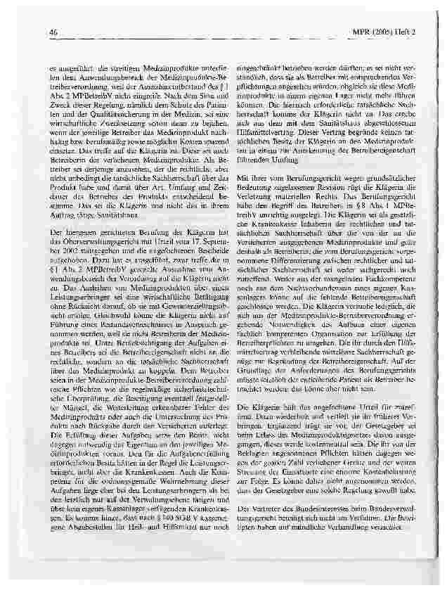 Vorschauseite 2: Leihe von Medizinprodukten
